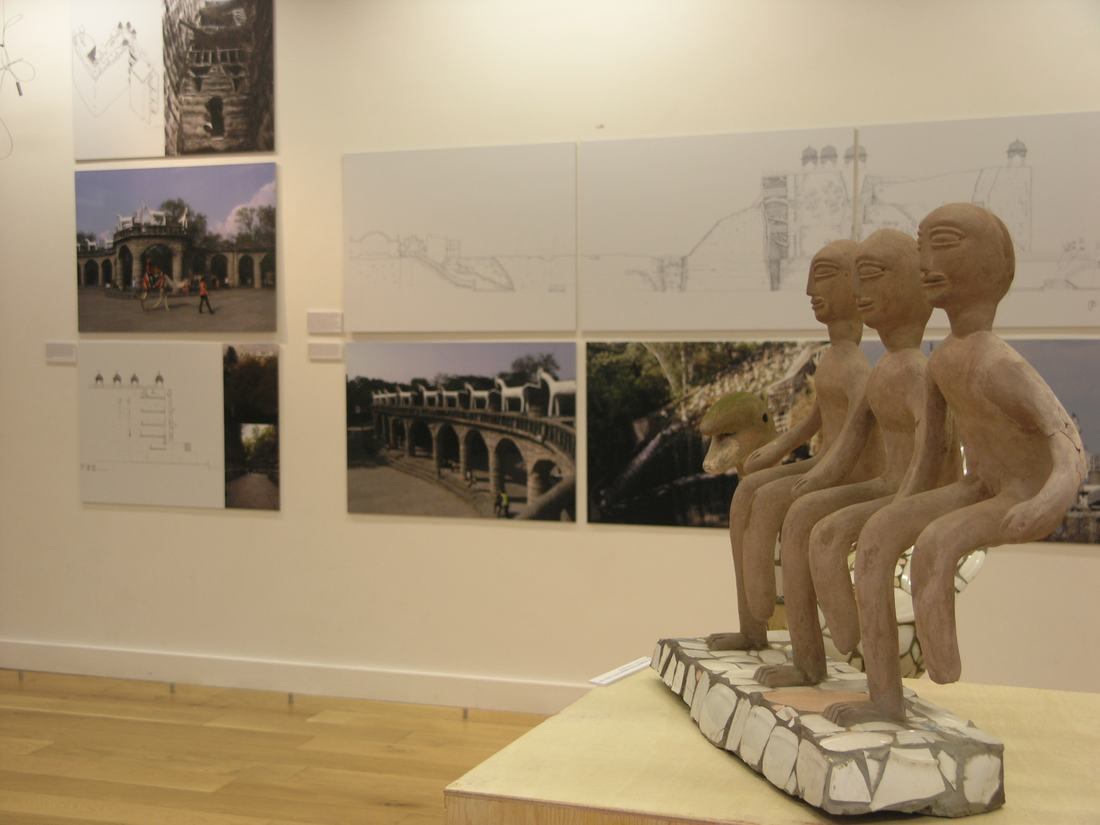 Installation view, The Collection, the Ruin and the Theatre: Nek Chand’s Rock Garden in Chandigarh