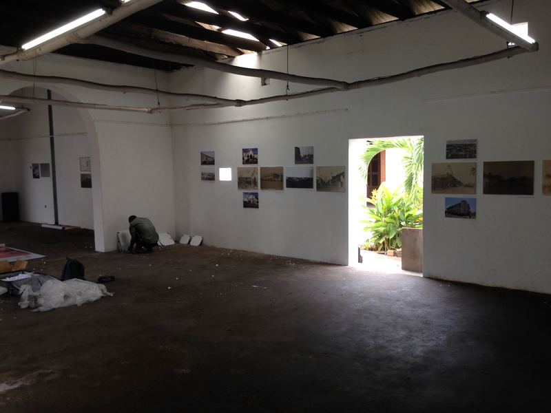 Hanging the exhibition