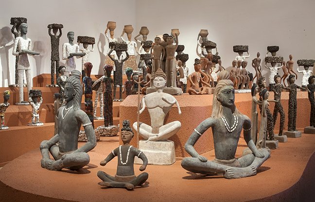 Installation view, The World in a Garden: Nek Chand